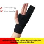 Finger Splint Hand Brace Wrist Band Immobilizer for Boxer Fractures Broken Ring Little Finger Cast Nylon Unisex(JD119FS) - Image 2