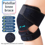 Custom Breathable Adjustable Nylon Knee Brace Anti-Slip Design Stable Compression Full Joint Protection for Running Basketball(JD112KN) - Image 3