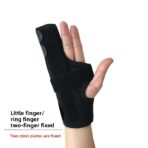 Finger Splint Hand Brace Wrist Band Immobilizer for Boxer Fractures Broken Ring Little Finger Cast Nylon Unisex(JD119FS) - Image 3