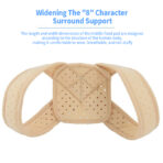 Adjustable Nylon Adult Back Support Brace Posture Corrector Lumbar Orthosis for Enhanced Posture Wellness(JD121P) - Image 5