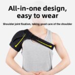 Adjustable Women & Men Shoulder Compression Sleeve Back Support Shoulder Brace for Rehabilitation Therapy (JD016S) - Image 3