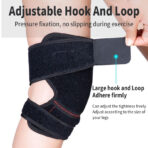 Custom Breathable Adjustable Nylon Knee Brace Anti-Slip Design Stable Compression Full Joint Protection for Running Basketball(JD112KN) - Image 6