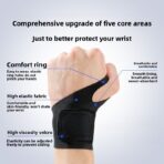 Wholesale Wrist Brace Support for Carpal Tunnel Pain Relief Yoga Workout Fitness Wrist Wrap Strap Fits Both Wrist Support Brace(JD224W) - Image 4