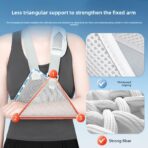 Arm Brace Elbow Sprain Mesh Arm Sling for Shoulder Injuries Shoulder Medical Sling Provides Comfort and Support Shoulder Sling（JD010AS） - Image 6