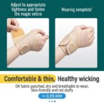 Self-heating wrist brace Neoprene Compression Wrist Support Brace with Thumb Loops for Carpal Tunnel Arthritis Relief（JD312W） - Image 2