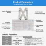 Adjustable Unisex Elastic Rib Injury Support Bracket Comfortable Breathable Chest Rib Fixation Belt Wholesale Strong Comfortable（JD006R） - Image 7