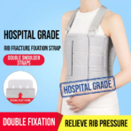 Adjustable Unisex Elastic Rib Injury Support Bracket Comfortable Breathable Chest Rib Fixation Belt Wholesale Strong Comfortable（JD006R） - Image 6