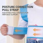 Adjustable Professional Protection Lightweight Breathable Eco-Friendly Polyester Cotton Back Support Posture Corrector Belt Hook(JD123P) - Image 4