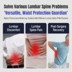 Universal New Compression Lumbar Abdominal Support Straight Back Waist Protector Guard Lower Back Work Rehabilitation Therapy（JD114B） - Image 8
