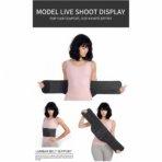Lower Back Brace Spine Support Waist Belt Orthopedic Breathable Lumbar Corset Adjustable Double Straps Removable Pad Spandex(JD117B) - Image 7