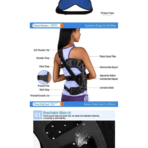 Approved Adjustable Scoliosis Brace Professional Back Support with Spinal Curvature for Scoliosis Patients（JD103B） - Image 8