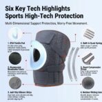 Modern Style Open Patella Knee Support for Knee Pain Arthritis Joint Relief Soft Flexible Neoprene Knee Pads（JD115KN） - Image 2