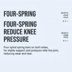 Modern Style Open Patella Knee Support for Knee Pain Arthritis Joint Relief Soft Flexible Neoprene Knee Pads（JD115KN） - Image 5