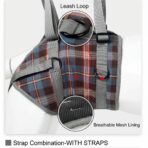 Adjustable Portable Polyester Dog Lift Harness Breathable Plaid Elderly Disable Rehabilitation Pet Leg Support for Front Back（JD006DC） - Image 9