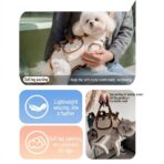 Puppy Harness Backpack With Handle Leash Portable Pet Carrier Box Outdoor Walking Travel Supplies For Cats Small Dogs（JD011DC） - Image 3
