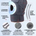 Modern Style Open Patella Knee Support for Knee Pain Arthritis Joint Relief Soft Flexible Neoprene Knee Pads（JD115KN） - Image 6