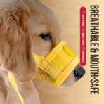 Nylon Mesh Dog Muzzle with Adjustable Straps Breathable Design for Outdoor Use（JD009DC） - Image 7