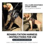 Adjustable Portable Polyester Dog Lift Harness Breathable Plaid Elderly Disable Rehabilitation Pet Leg Support for Front Back（JD006DC） - Image 6