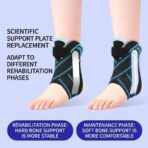 Cross-Border Professional Unisex Anti-Sprain Ankle Brace Fixation Adjustable Removable Polyester Fibers Ankle Support Plate for（JD211A） - Image 10