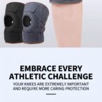 Modern Style Open Patella Knee Support for Knee Pain Arthritis Joint Relief Soft Flexible Neoprene Knee Pads（JD115KN） - Image 10