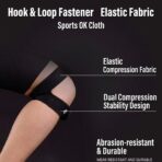 Wholesale  CE Certified Breathable Polyester Fiber Sports Knee Pads Patella Band Wrap Support Unisex Basketball Riding Fitness（JD117KN） - Image 4