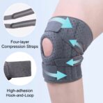 Modern Style Open Patella Knee Support for Knee Pain Arthritis Joint Relief Soft Flexible Neoprene Knee Pads（JD115KN） - Image 12