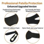 Wholesale  CE Certified Breathable Polyester Fiber Sports Knee Pads Patella Band Wrap Support Unisex Basketball Riding Fitness（JD117KN） - Image 14
