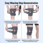 Modern Style Open Patella Knee Support for Knee Pain Arthritis Joint Relief Soft Flexible Neoprene Knee Pads（JD115KN） - Image 14
