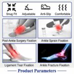 Medical Orthopedic Ankle Foot Support Brace Orthosis AFO Post Op Foot Splint Immobilizer Splint（JD217F） - Image 14