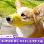 Nylon Mesh Dog Muzzle with Adjustable Straps Breathable Design for Outdoor Use（JD009DC） - Image 3