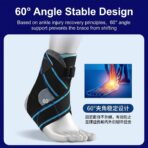 Cross-Border Professional Unisex Anti-Sprain Ankle Brace Fixation Adjustable Removable Polyester Fibers Ankle Support Plate for（JD211A） - Image 4